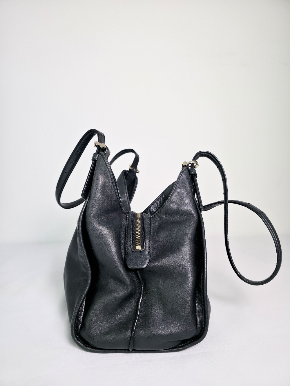 Coach Madison Carlyle 32221 Hobo Smooth Black Leather Carryall Shoulder Hang Tag - Picture 3 of 12